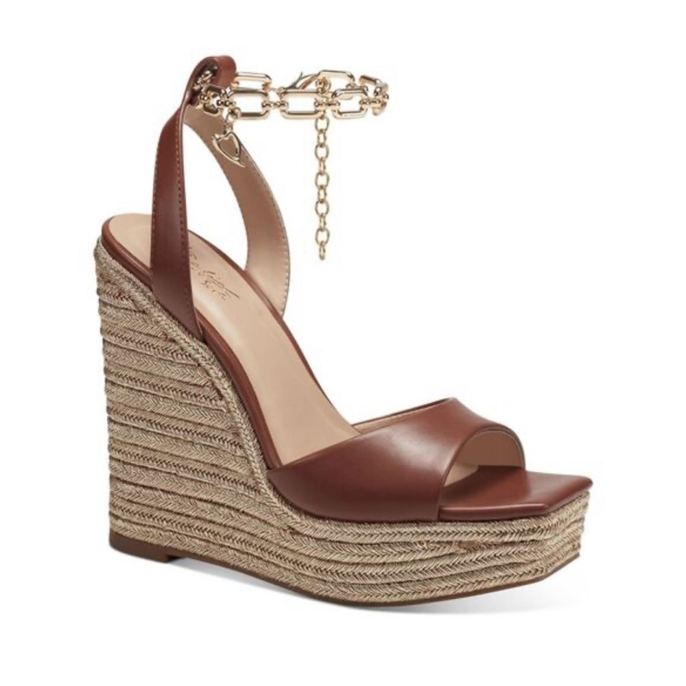 Thalia Sodi Womens Caden Chain Wedge Espadrilles